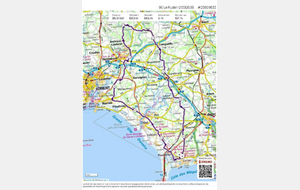 Circuit du 1er mai: Le Po, Plouharnel, Ste Barbe, Erdeven, Riantec, Fontaine Galeze, Hennebont, Lochrist, Le Liorzo, Penquesten, Le Rudet, Languidic, Landévant, Mendon, Lapaul, Coet Quintin, Ploemel, Plouharnel