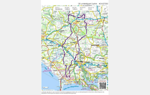 Circuit du 23 aout: Le Manéguen. Le Hahon, Locqueltas, Mendon, Langombrach, Landévant, Malachappe, Lann Vrehan, St Adrien, Kernicol, Guénin, Le Manéguen, Bodavel, Le Chateau, La Chapelle Neuve, Chanticoq, Pluvigner, Brech, Kerstran, Ploemel